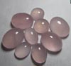 20x25 - 28x37 mm - Mix Shape Trully Bautifull High Quality Brazilian - Natural Rose Quartz - Cabochon Nice Clean and Nice Pink colour - 9 pcs